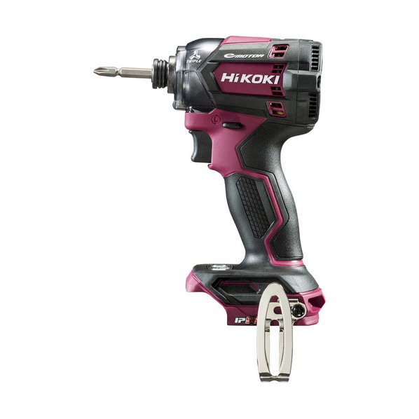 HiKOKI(ハイコーキ) WH18DC (NNR) 18V 申し受ける式 差しひびき１番ウッド 蓄電池,申し受ける器,入れもの,ビット別売り 太陽フレア赤いこと 1台