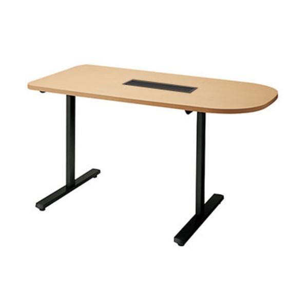 ※法人専用品※ナイキ 会議用テーブル (半円形・H720) (配線ボックス付) MP1575SRH-BS 1点｜DIY FACTORY ONLINE SHOP