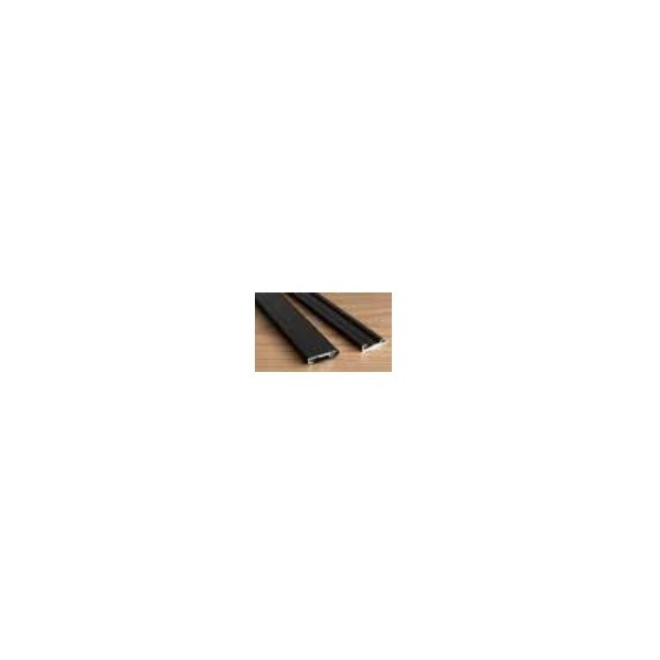 fitbase 後付アルミ巾木 直線部材L1800 本体:22×45×1800(mm) ブラック FT18TB 1ケース|DIY FACTORY ONLINE SHOP