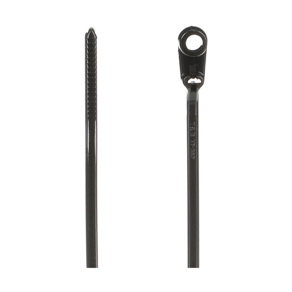 パネル固定用結束バンド耐候(黒色)(大袋)取付穴径4.4mm幅3.5X長さ151mm TY34MX 1000本