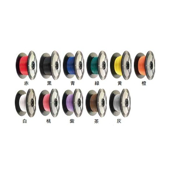 田中電話線 シングル線 3.0sq 100m一巻き 赤 PSASR30 1一巻き