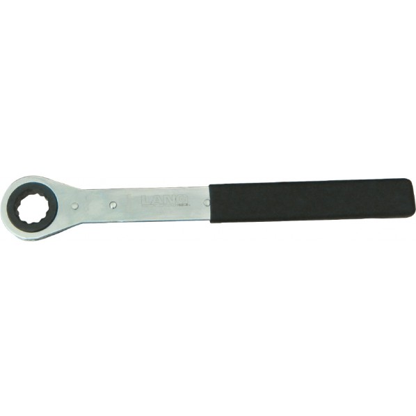 LANGTOOLS(ラングツール) 大型ラチェットメガネレンチ 12角 大きさ25粍 全長300粍 RBM-25 1丁
