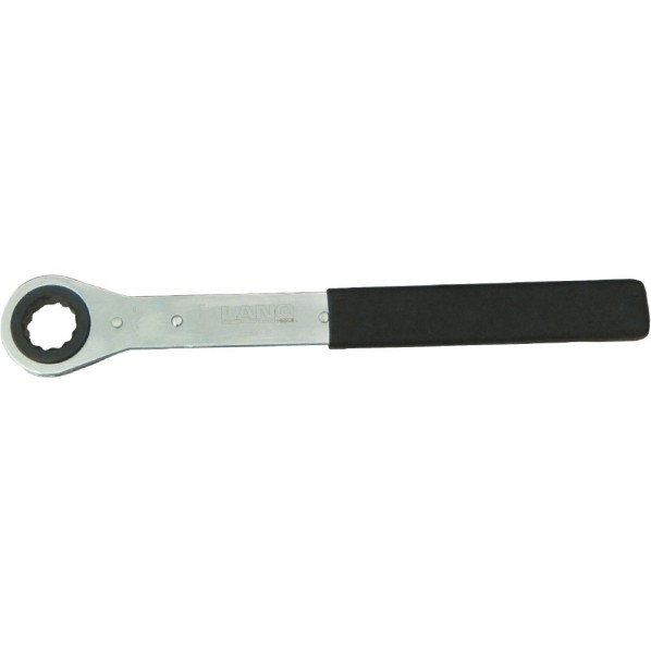 LANGTOOLS(ラングツール) 大型ラチェットメガネレンチ 12角 大きさ27粍 全長300粍 RBM-27 1丁