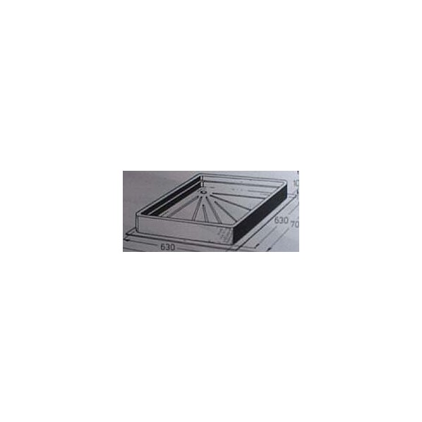 カーク産業 シャワーパン (白) 700×700×100mm 白 0576 1個|DIY FACTORY ONLINE SHOP