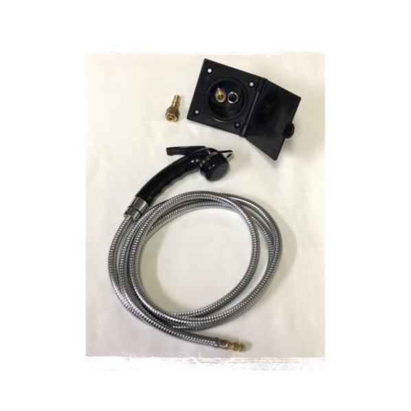 カーク工業 外の方シャワー一揃いの道具（黒） 黒 0545/K 1個