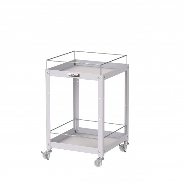 山金工業 コンビニワゴン ナイロンキャスター コボレ止め付2段 WCLFN-2-P 1点｜DIY FACTORY ONLINE SHOP
