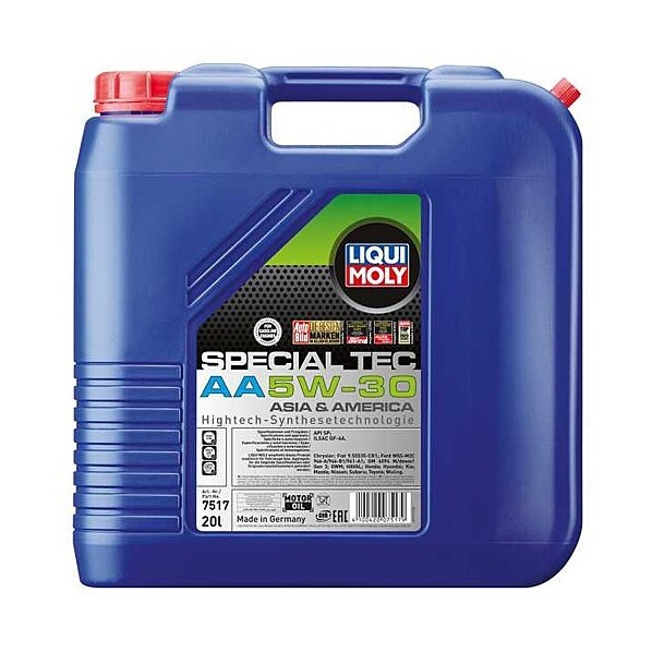 LIQUI MOLY スヘﾟシャルテックAA 5W30 20L 7517 1個