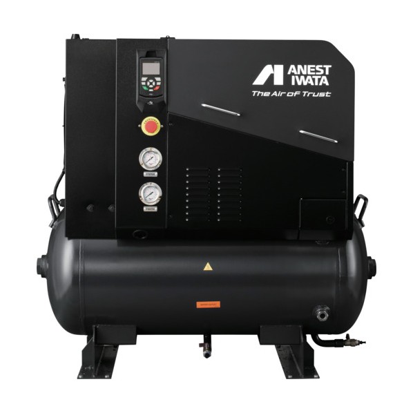 給油式タンクマウントスクリューコンプレッサ 7．5kW LRST-751B 1台