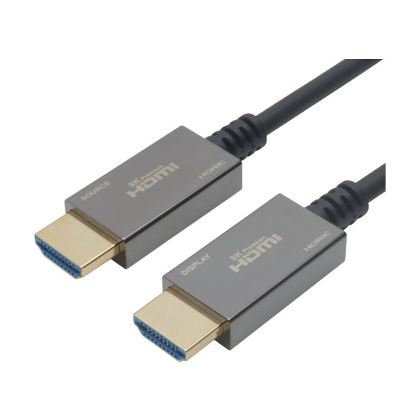 光ファイバー 8KPremium ウルトラハイスピードHDMIケーブル 15m スタンダードタイプ ブラック ブラック HH150-080BB
