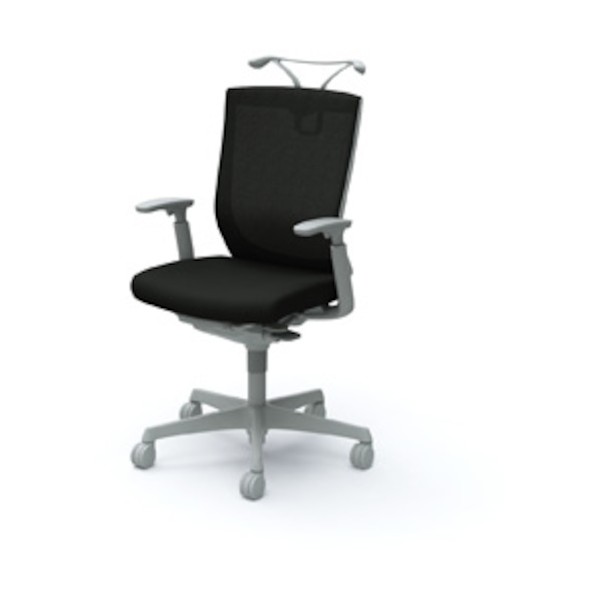 ※法人専用品※オカムラ エスクードメッシュチェアハイバック     C498GR FHB1 1点