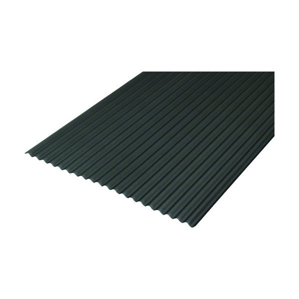 アイリスオーヤマ ポリカ波板 ヒートカットエンボス 6尺 1820 x 655 x 9.7 mm マットグレー 1点 x 10点
