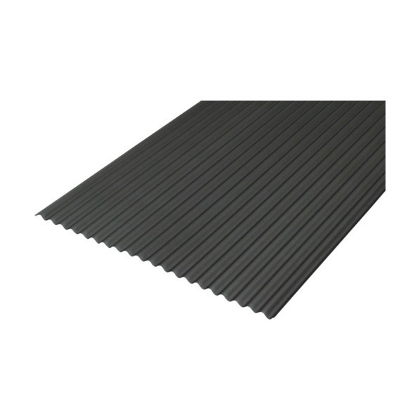 アイリスオーヤマ ポリカ波板 ヒートカットエンボス 9尺 2730 x 655 x 9.7 mm マットグレー 1点 x 10点