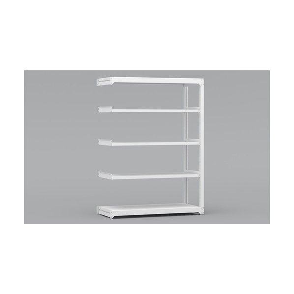 ※法人専用品※金剛 中量棚BLH 連結 有効4段 1500×650×2100 ホワイト BLH571655SAR 0|DIY FACTORY ONLINE SHOP
