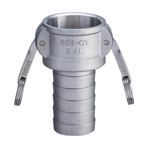 トヨックス カムロック カプラー ホースシャンクCT アルミ 6インチ 633-CT-6-AL 1点|DIY FACTORY ONLINE SHOP