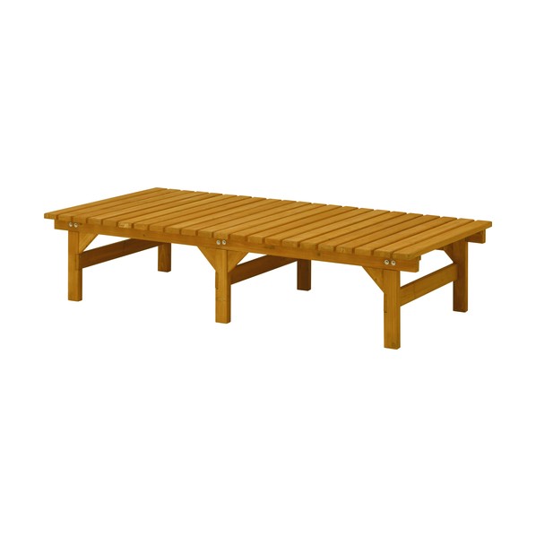 ウッディーDX縁台 ナチュラル 180×90cm ナチュラル BMSH-189NN 1台