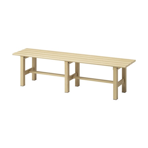 美WOOD アルミ縁台 150cm ミルキーウッド BEW-JB15MW 1台