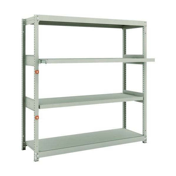 トラスコ M1．5型軽中量棚 1460X445X1500 2段 スライド2段 単体 M1.5-5542M2 1セット｜DIY FACTORY ONLINE SHOP