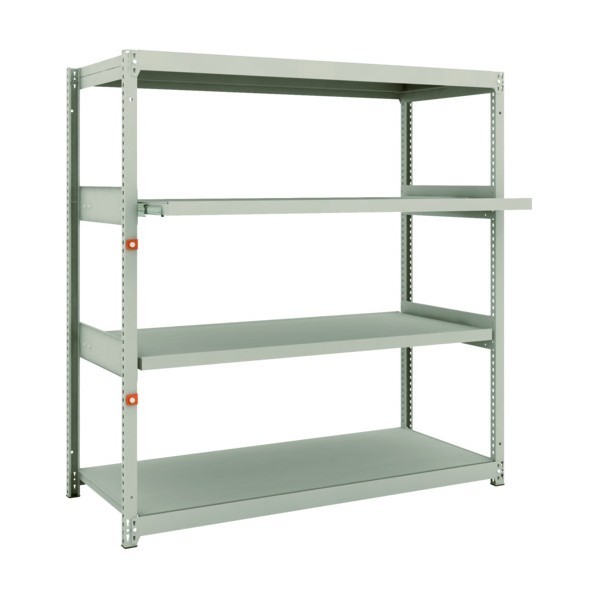 トラスコ M1．5型軽中量棚 1460X595X1500 2段 スライド2段 単体 M1.5-5562M2 1セット