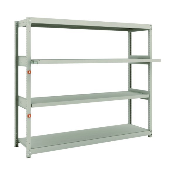 トラスコ M1．5型軽中量棚 1760X445X1500 2段 スライド2段 単体 M1.5-5642M2 1セット｜DIY FACTORY ONLINE SHOP