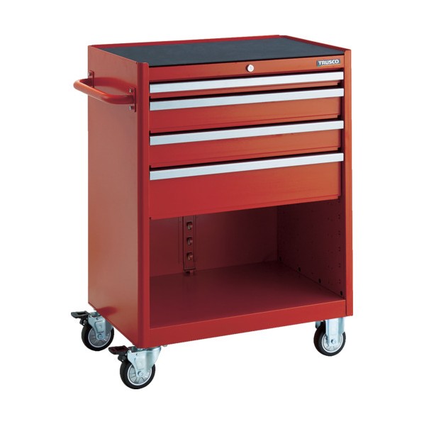 ※法人専用品※トラスコ ローラーキャビネット 引出4段 50X1 100X2 150X1 TRC-121R 1個|DIY FACTORY ONLINE SHOP