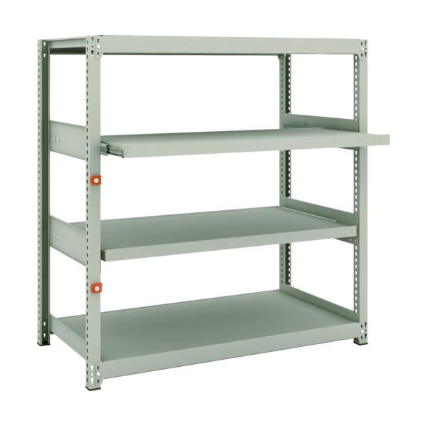 トラスコ M2型軽中量棚 1160X600X1200 2段 スライド2段 単体 M2-4462M2 1セット｜DIY FACTORY ONLINE SHOP