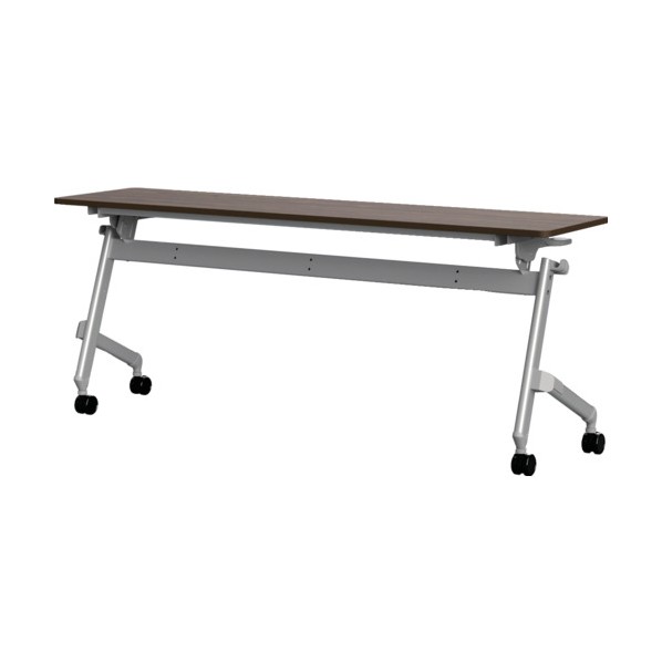 ※法人専用品※トラスコ 折りたたみ会議テーブル 1800X450 天板ダークウッド TNA-1845-DW 1台｜DIY FACTORY ONLINE SHOP