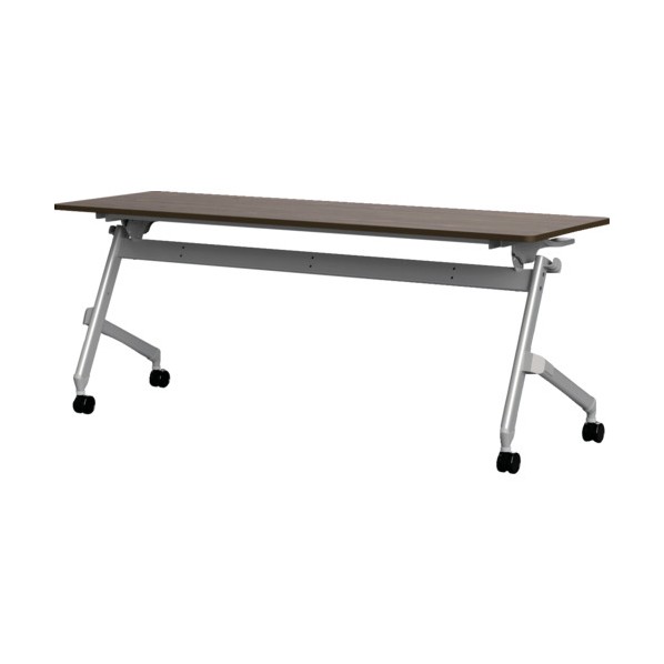 ※法人専用品※トラスコ 折りたたみ会議テーブル 1800X600 天板ダークウッド TNA-1860-DW 1台｜DIY FACTORY ONLINE SHOP