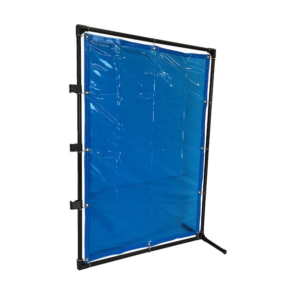トラスコ 溶接遮光フェンス 1015型接続 固定足 青 YF1015SK-B 1｜DIY FACTORY ONLINE SHOP