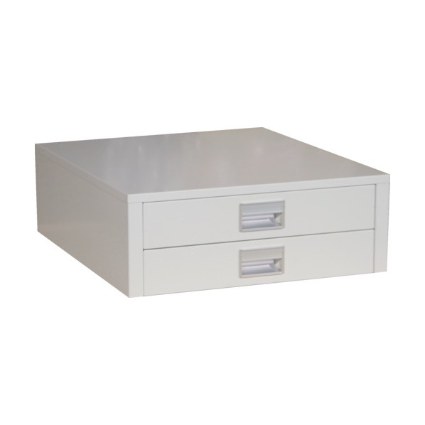 ※法人専用品※トラスコ(TRUSCO) UDK型作業台用引出し薄型2段 UDC-002W｜DIY FACTORY ONLINE SHOP