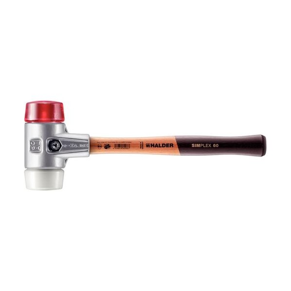 SIMPLEXハンマー プラスティック/スーパープラスティックアルミニウム製ハウジングと木製ハンドル径60mm 全長405mm 3167.060