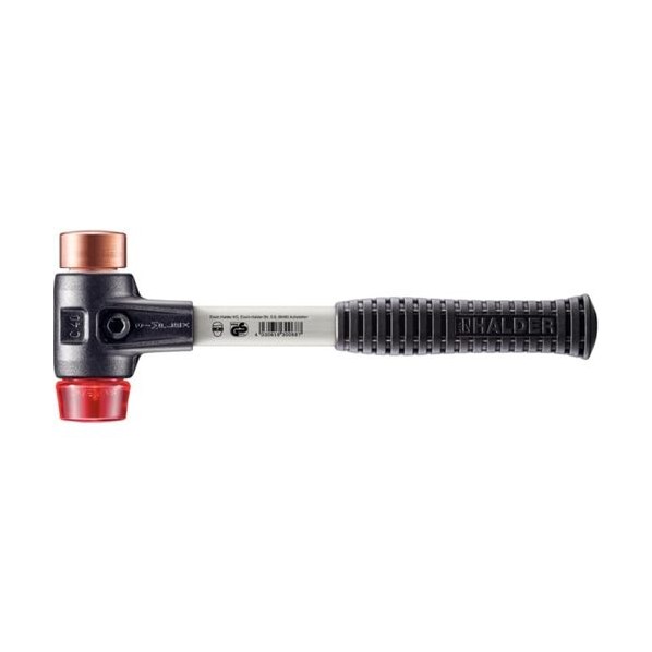 SIMPLEXハンマー 銅･プラスティック、強化鋳鉄製ハウジングとグラスファイバー製ハンドル 径40mm 全長325mm 3746.040