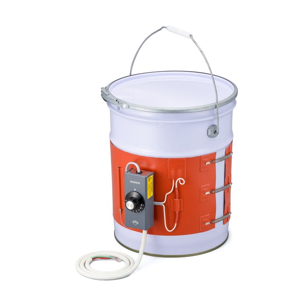 飾り気の無い型ペール缶用暖房器(曲線状の形) EGO:30～110℃付 200V  560W  860×200 EPCHC200860-EGO2 1点