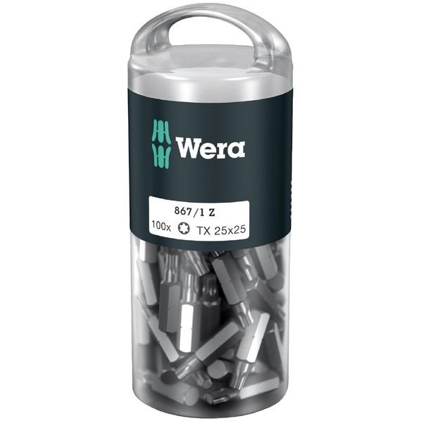 Wera Werkzeuge GmbH 差込角1/4インチ トルクスビットセット TX25X25mm 100本 072449 1セット｜DIY FACTORY ONLINE SHOP