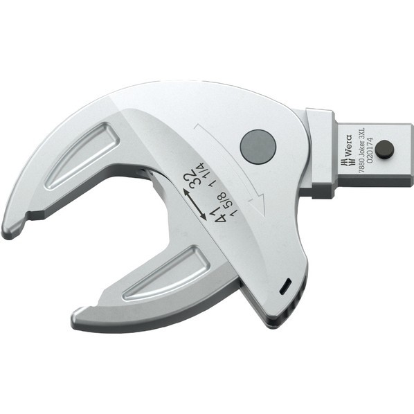 Wera Werkzeuge GmbH JOKERスパナヘッド3XL 開口範囲32-41mm 14x18mm用 020174 1個