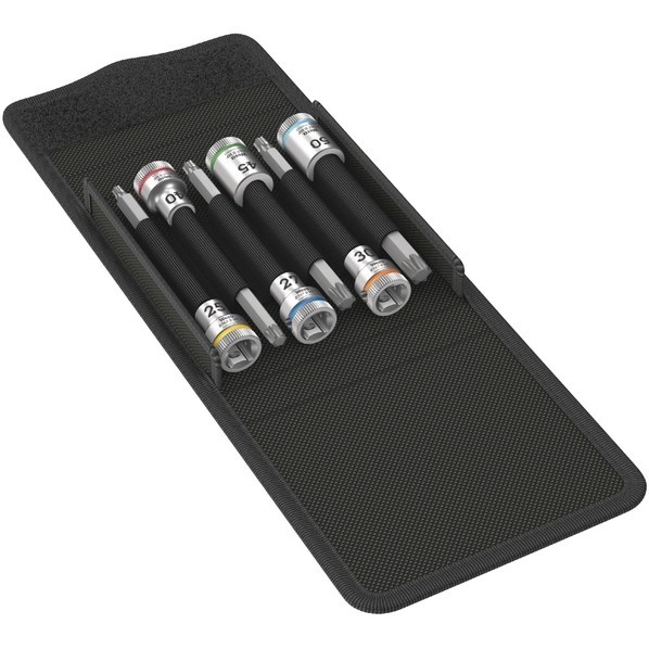 Wera Werkzeuge GmbH 8767 B HF 1つづき物 差込角3/8SQ トルクスビットソケットセット 6個入 003185 1仕掛ける