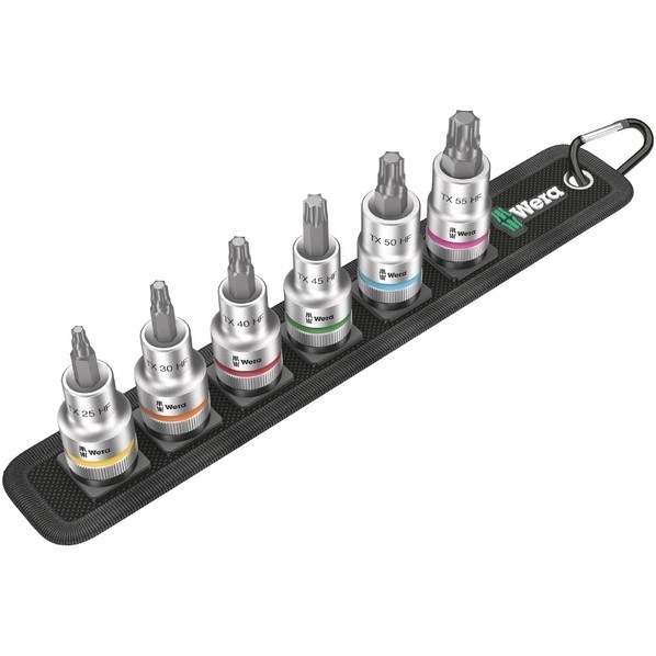 Wera Werkzeuge GmbH 差込角1/2SQ ビットソケット仕掛ける  ソケット納める数6個 003997 1仕掛ける