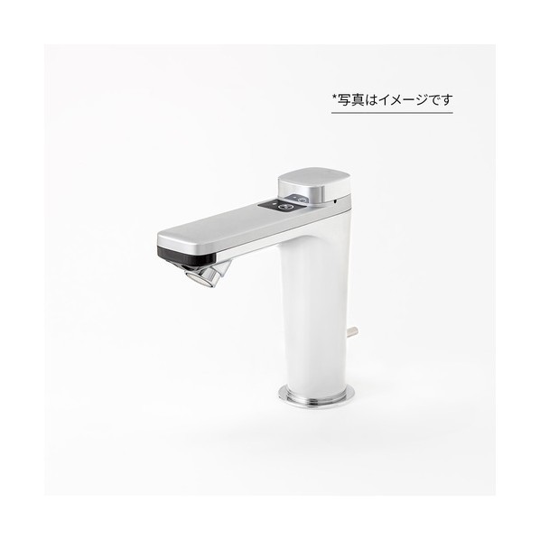 自動水栓 SuiSui SINGLE（単水用） 立水栓 取替タイプ 引棒付き/シルバー SN1P-VB