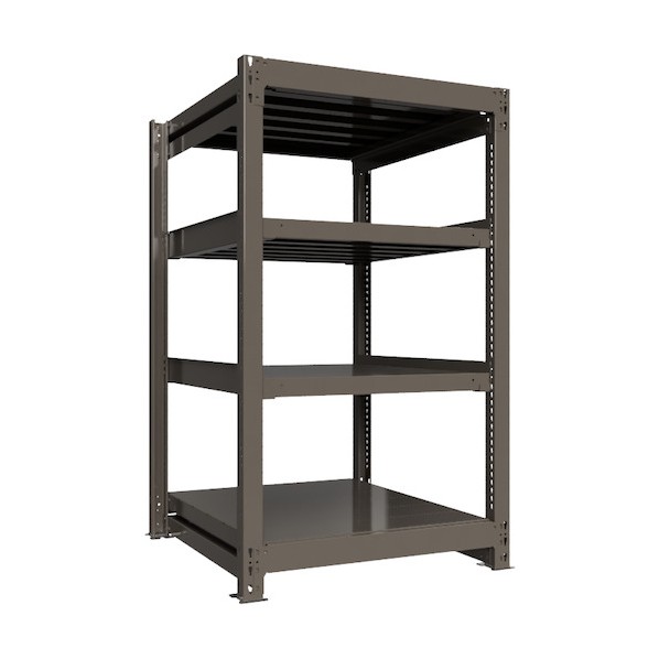 ※法人専用品※HIKARI製作所 重量ボルトレスラック 段荷重1000Kg H1500&times;W900&times;D900 天地4段 単体グレー TH1000-539T4 1点｜DIY FACTORY ONLINE SHOP