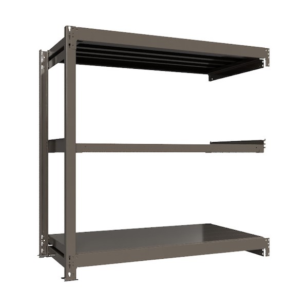 ※法人専用品※HIKARI製作所 重量ボルトレスラック 段荷重1000Kg H1500&times;W1500&times;D750 天地3段 連結グレー TH1000-557R3 1点｜DIY FACTORY ONLINE SHOP