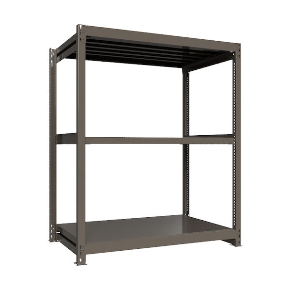 ※法人専用品※HIKARI製作所 重量ボルトレスラック 段荷重1000Kg H1800&times;W1500&times;D900 天地3段 単体グレー TH1000-659T3 1点｜DIY FACTORY ONLINE SHOP