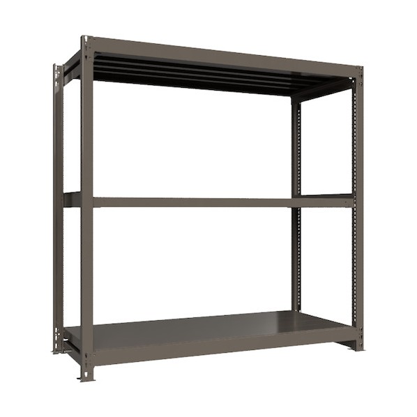 ※法人専用品※HIKARI製作所 重量ボルトレスラック 段荷重1000Kg H1800&times;W1800&times;D750 天地3段 単体グレー TH1000-667T3 1点｜DIY FACTORY ONLINE SHOP