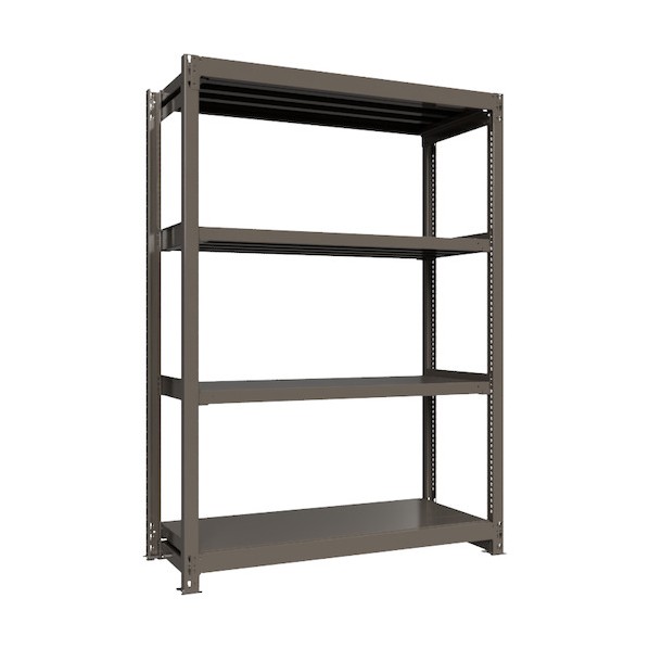 ※法人専用品※HIKARI製作所 重量ボルトレスラック 段荷重1000Kg H2100&times;W1500&times;D600 天地4段 単体グレー TH1000-756T4 1点｜DIY FACTORY ONLINE SHOP