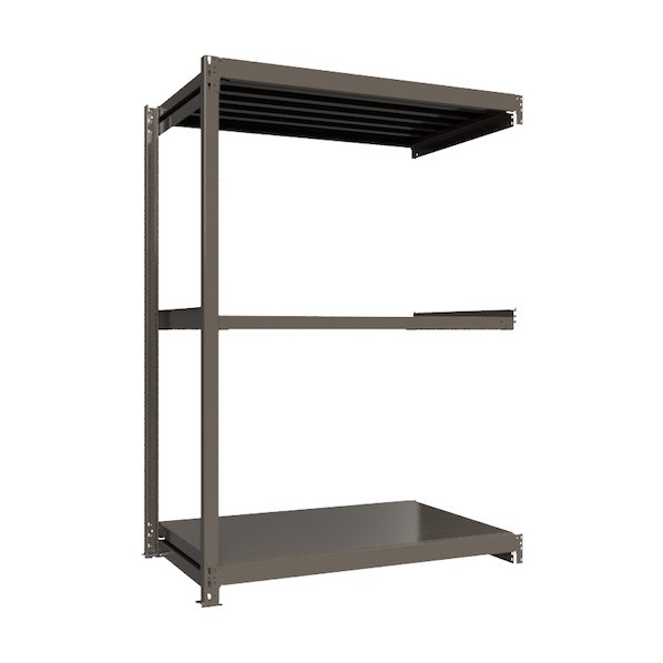 ※法人専用品※HIKARI製作所 重量ボルトレスラック 段荷重1000Kg H2100&times;W1500&times;D900 天地3段 連結グレー TH1000-759R3 1点｜DIY FACTORY ONLINE SHOP