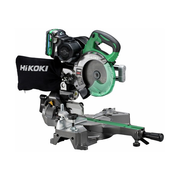 楽天市場】HiKOKI コードレス卓上スライド丸のこ C3606DRB(K)(NN) 本体 