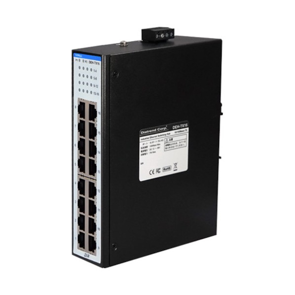 製作用イーサネットスイッチングハブ 100Base-TX手合い  DEH-TX16 1点 パソコン・周辺機器-スイッチングハブ