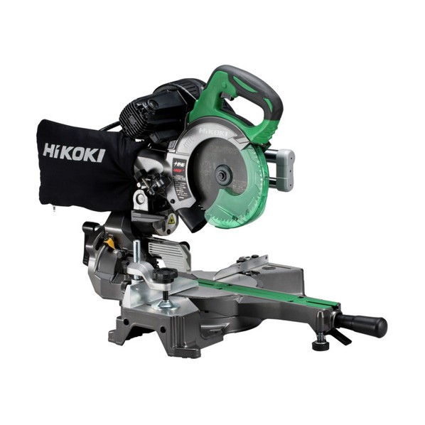 HiKOKI(ハイコーキ) C6RSHD(K) 卓上横すべり丸のこ AC100V 刃径165粍 両傾斜角度 切りはなす幅245粍 チップソー黒鯱付き添い人 1台