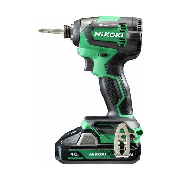 HiKOKI(ハイコーキ) WH18DE (2LC) 18V 充電式 インパクトドライバー 電池2個、充電器、ケース付 ビット別売り 1台