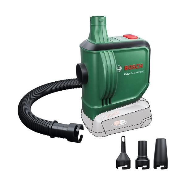 ボッシュ コードレスエアポンプ 117×156×100mm グリーン EIF18V-500H 1台 6,450円