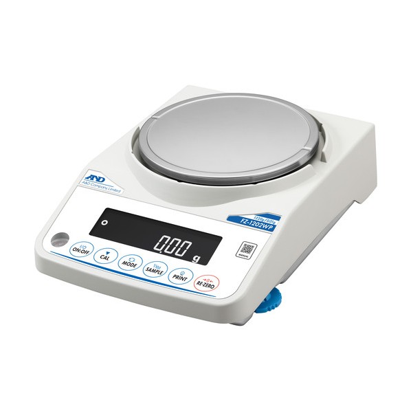 防塵･防水型内蔵分銅付き汎用天びん FZ-1202WP ひょう量1220g FZ-1202WP