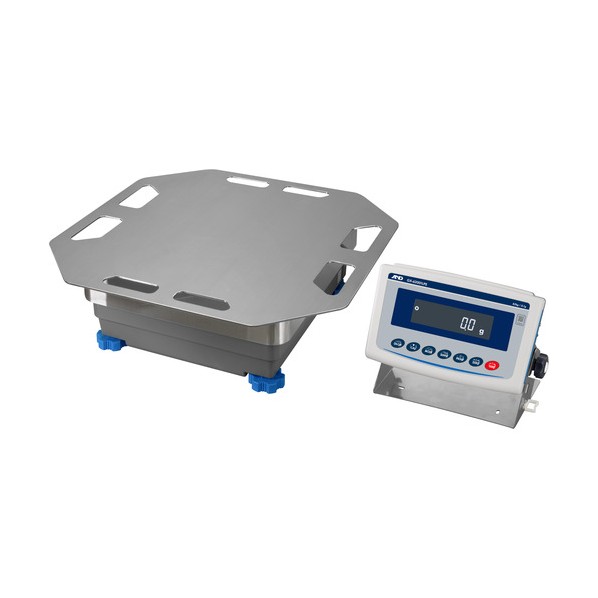 ※法人専用品※エー・アンド・デイ 防塵･防水重量級天びん GX-62001LPS 大型計量皿 500&times;500mm JCSS校正付 GX62001LPS-00J00 1台｜DIY FACTORY ONLINE SHOP
